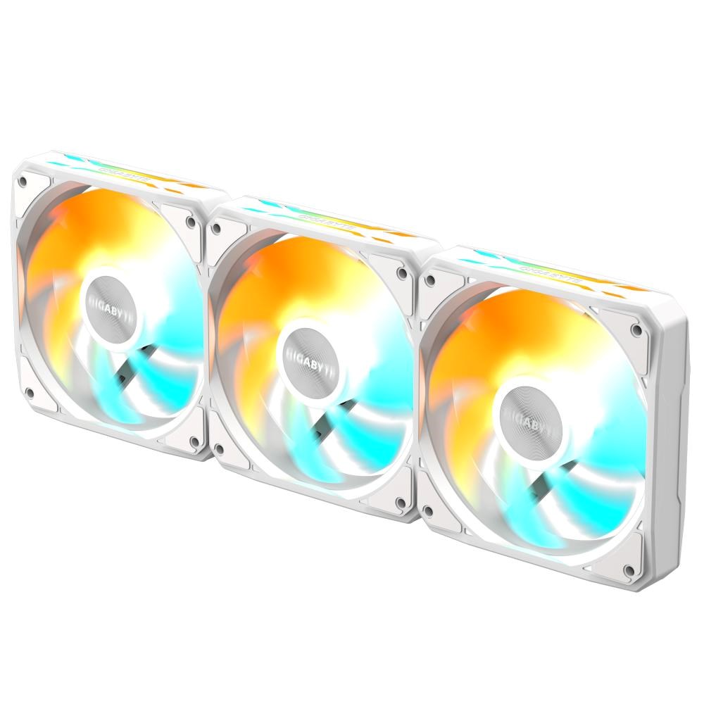 GIGABYTE ventilátor EZ CHAIN FAN 3-PACK, 3x120mm, bílá GP-GBT EZFAN1203 ICE Gigabyte