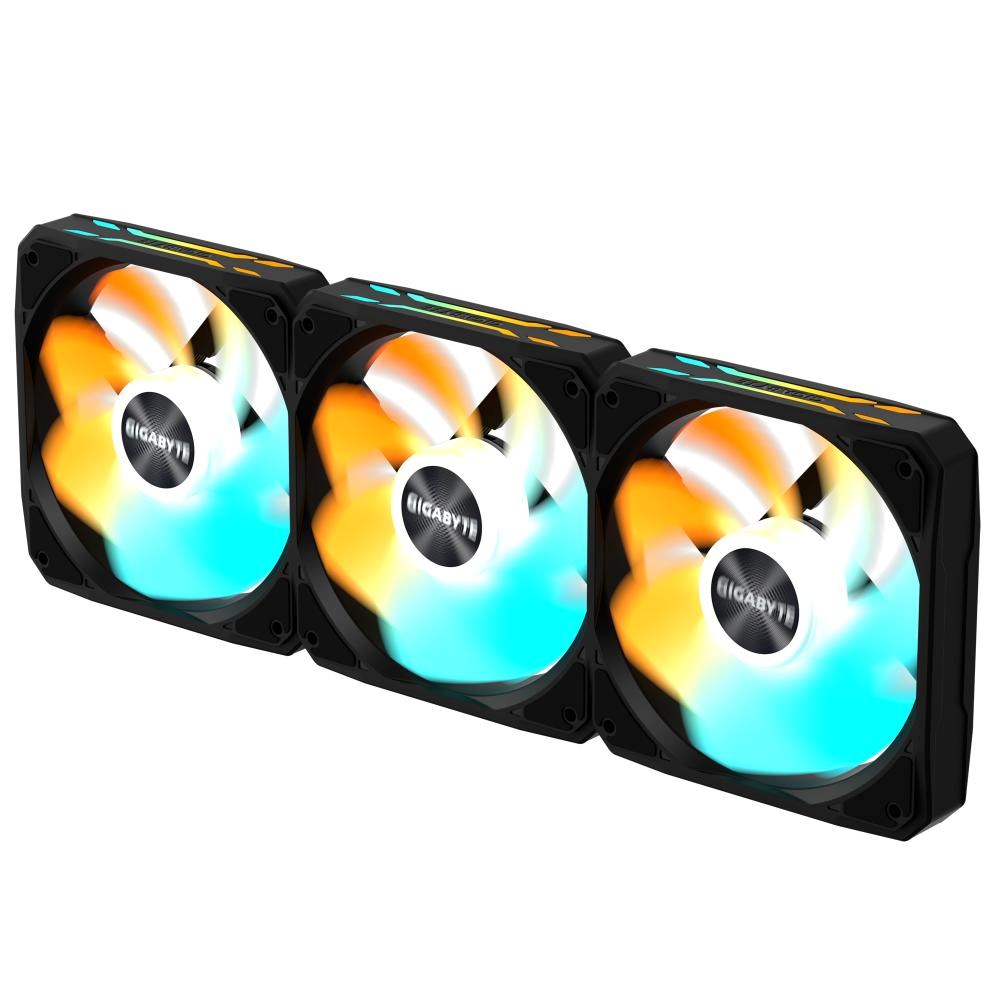 GIGABYTE ventilátor EZ CHAIN RVS FAN 3-PACK, 3x120mm, černá GP-GBT EZRVSFAN1203 Gigabyte