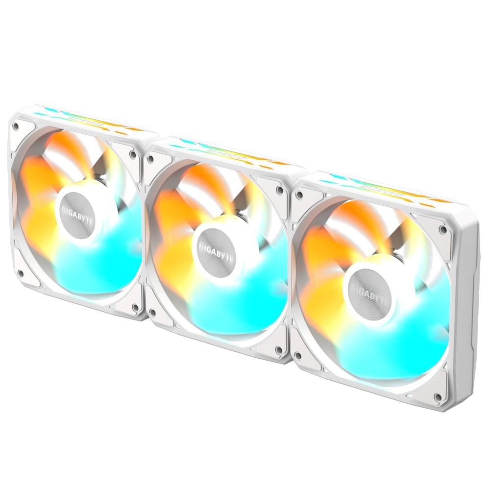 GIGABYTE ventilátor EZ CHAIN RVS FAN 3-PACK, 3x120mm, bílá GP-GBT EZRVSFAN1203 ICE Gigabyte