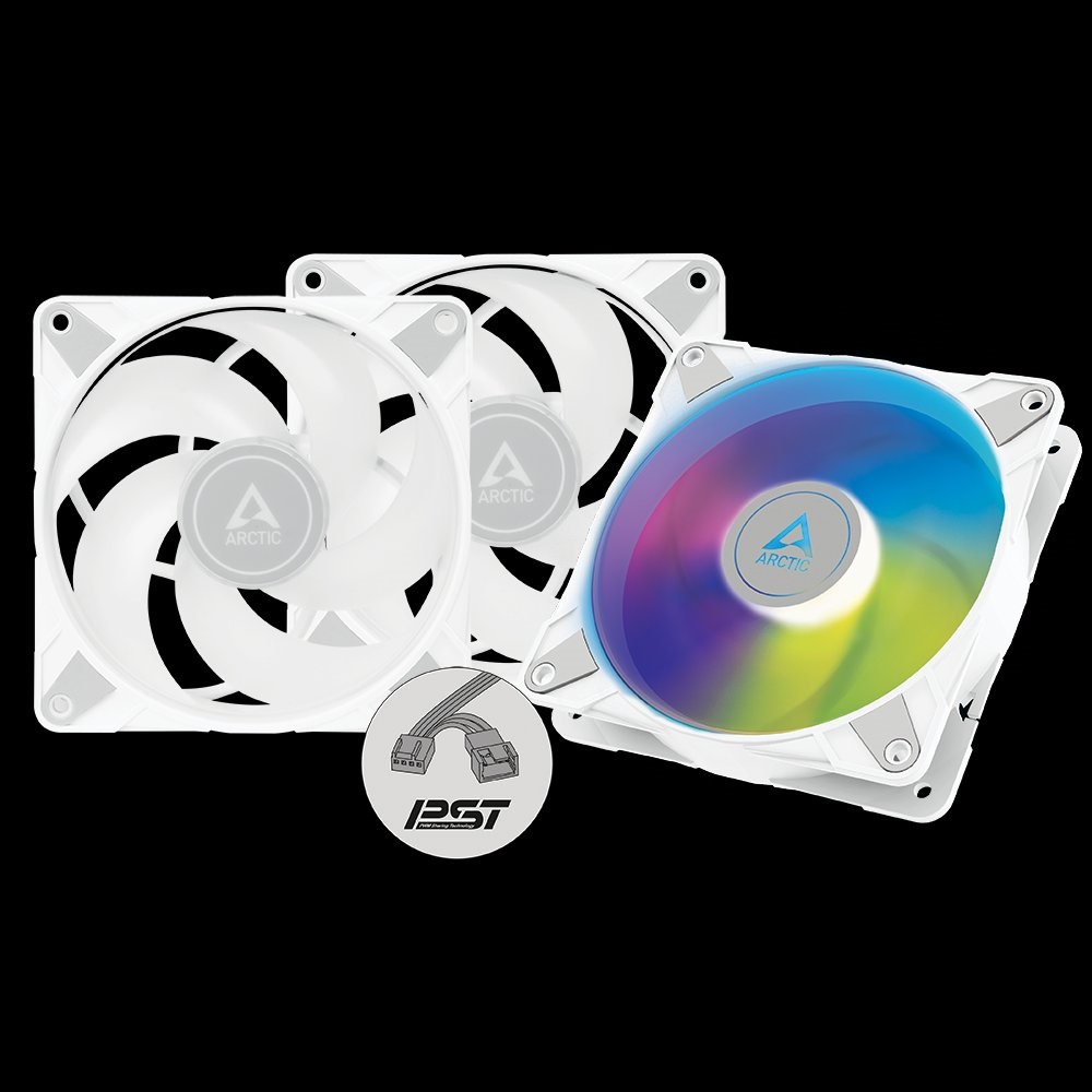 ARCTIC P12 PWM pst A-RGB 0dB – 120mm Pressure optimized case fan | PWM controlled speed with pst whi ACFAN00258A Arctic Cooling
