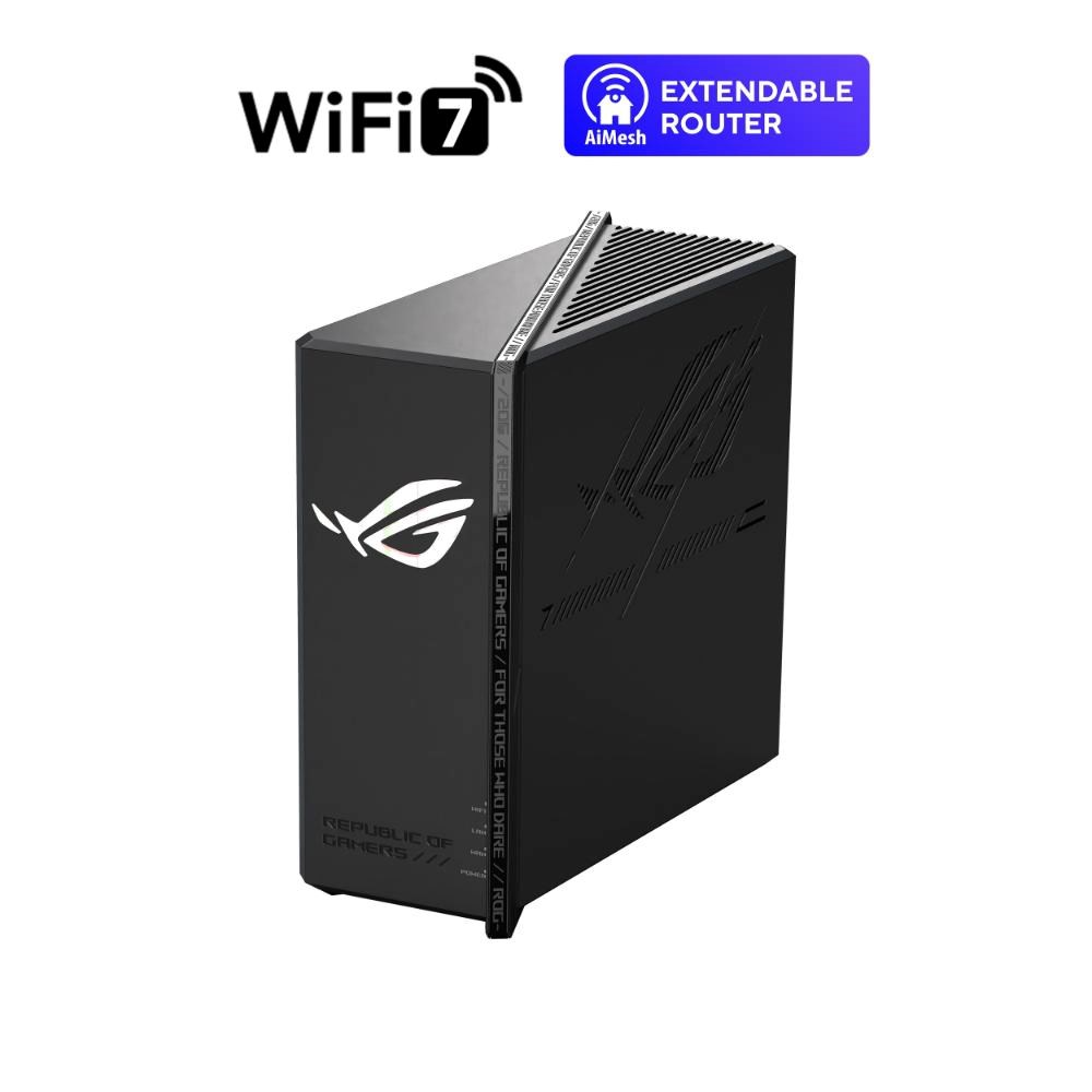 ASUS Herní Router ROG Strix GS-BE18000, 3-pásmový WiFi7 Router, 1x WAN, 7x LAN, AiMesh 90IG09Y0-MO9C00 Asus