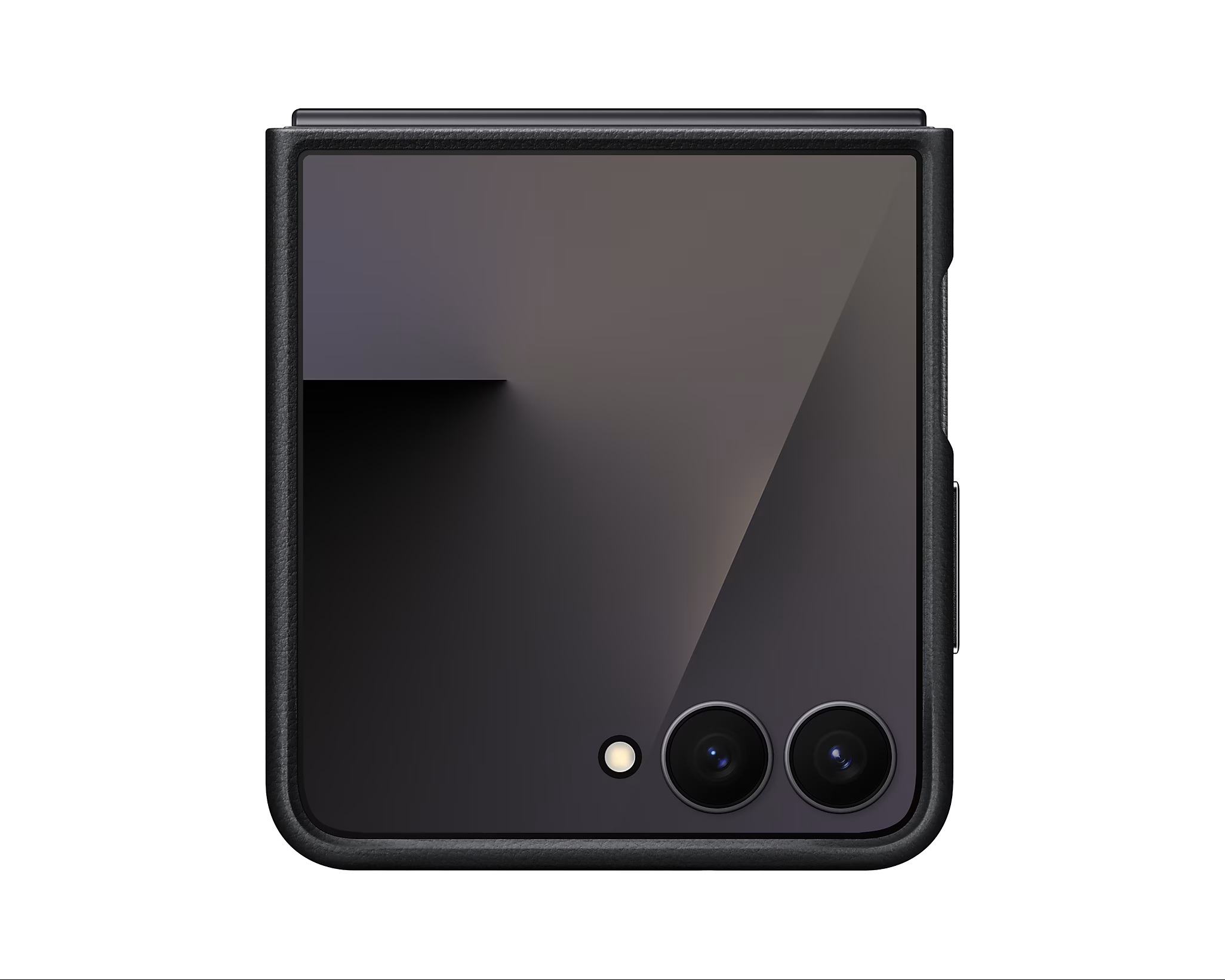 Samsung Ochranný kryt z vegánskej kože Flip7 Black EF-VF766PBEGWW