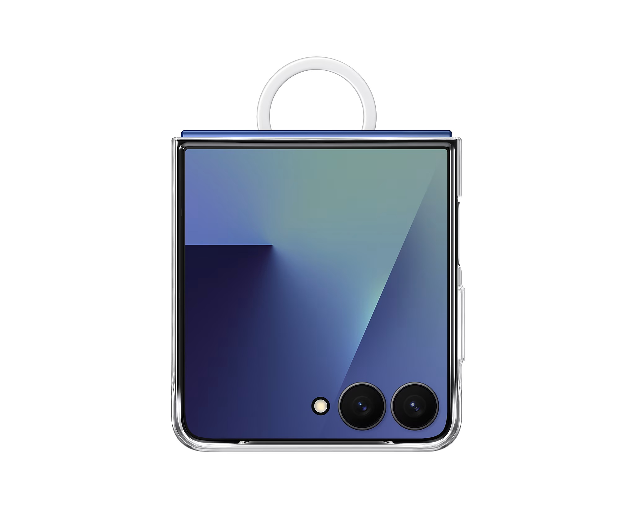 Samsung Zadný kryt s držiakom na prst Flip7 Transparent EF-QF766CTEGWW