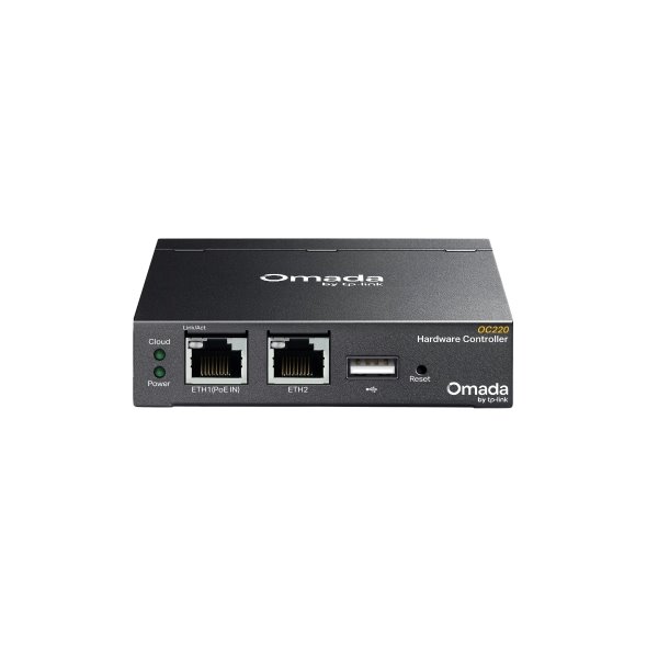 TP-LINK "Omada Hardware ControllerPORT: 2× 10/100/1000 Mbps Ethernet Ports, 1× USB 2.0 Port, 1× Micro USB PortFEATURE: OC220 TP-link