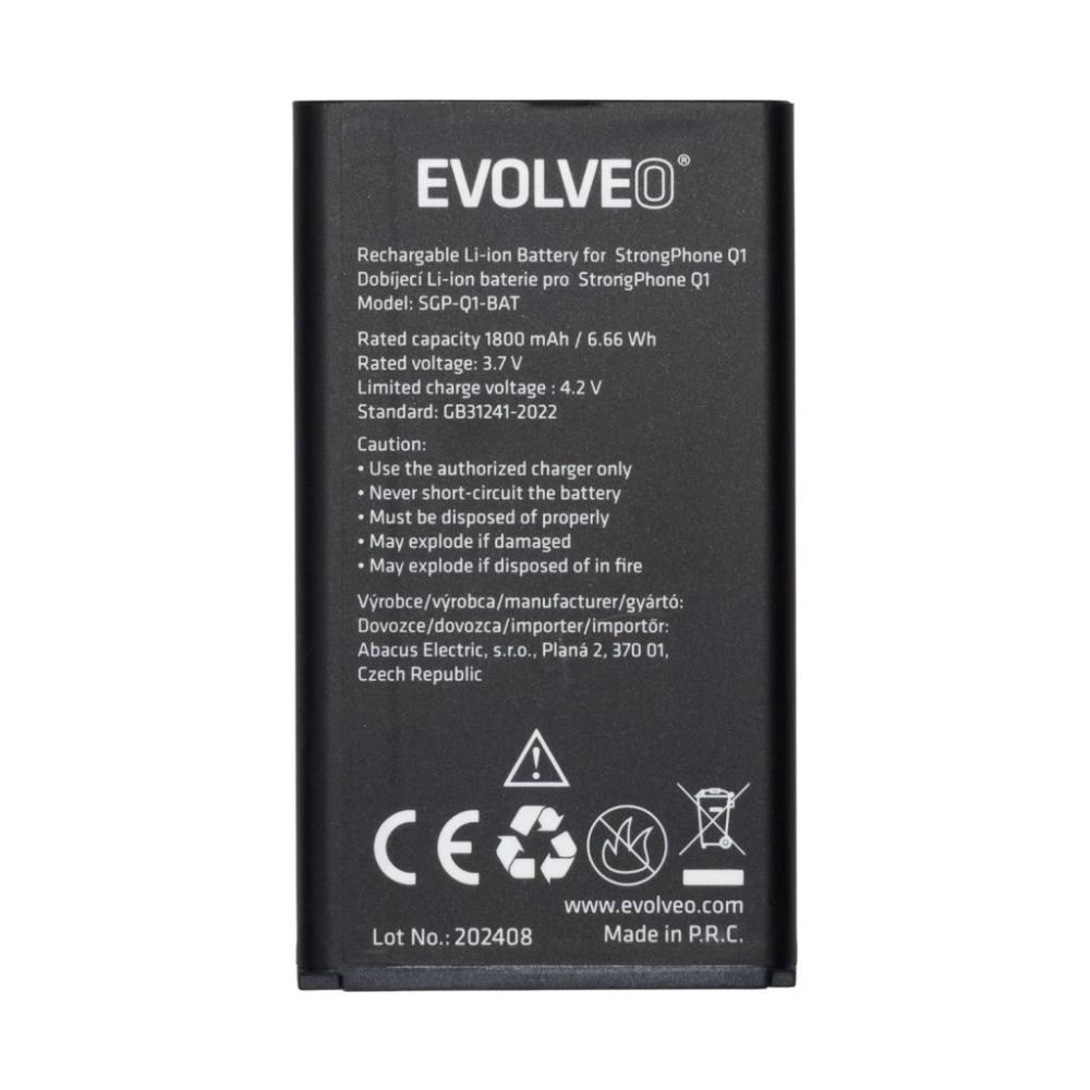 EVOLVEO originální baterie 1800 mAh pro StrongPhone Q1 SGP-Q1-BAT Evolveo