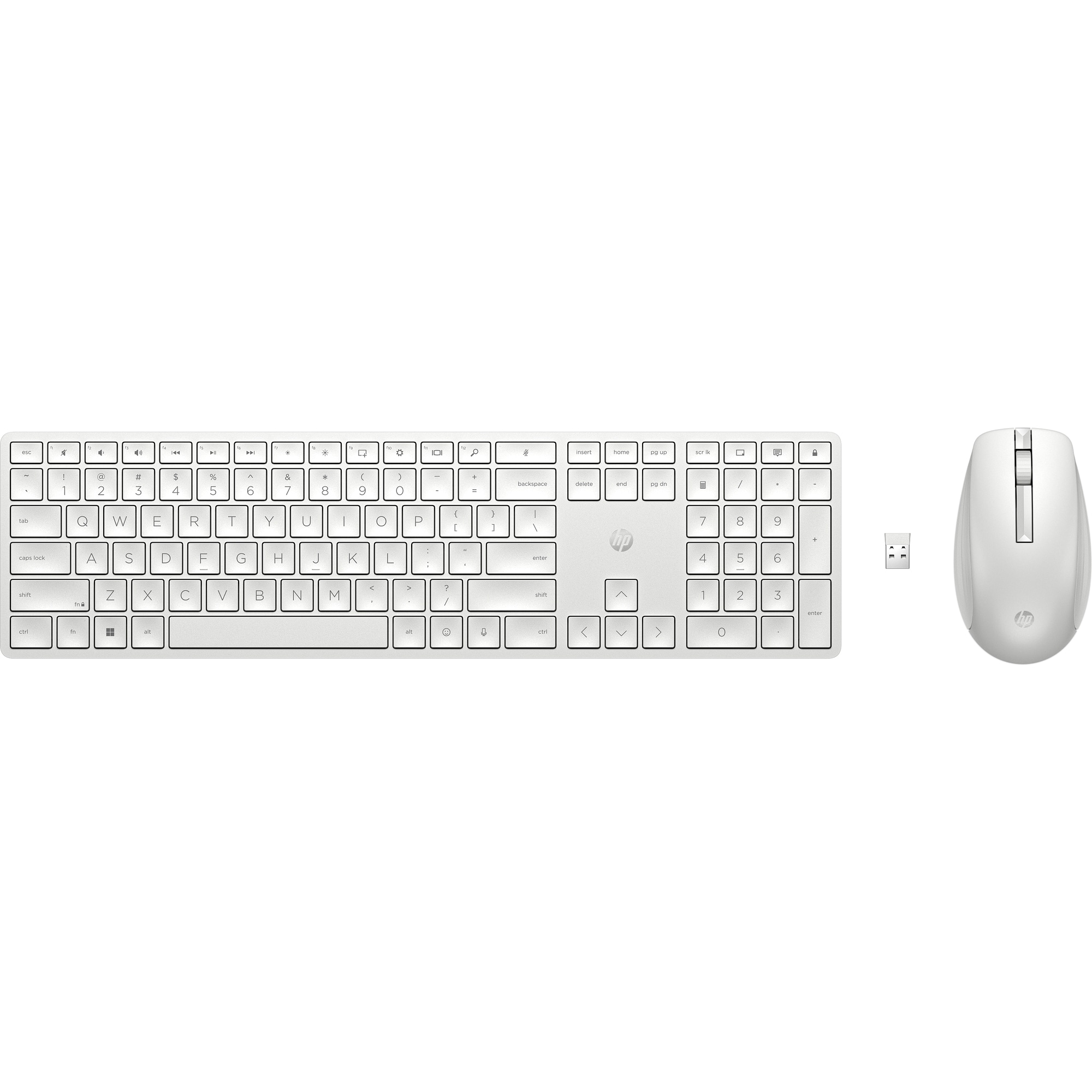 HP 650 Bezdrôtová klávesnica a myš - biela HUN 4R016AA-AKC