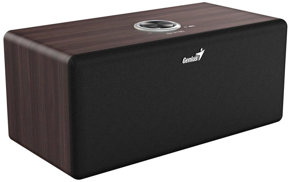 Genius SP-HF505BT, Reproduktor, 20W, Bluetooth 5.3, AUX vstup, sluchátkový výstup, ovládání hlasitosti, tmavé dřevo 31730056404