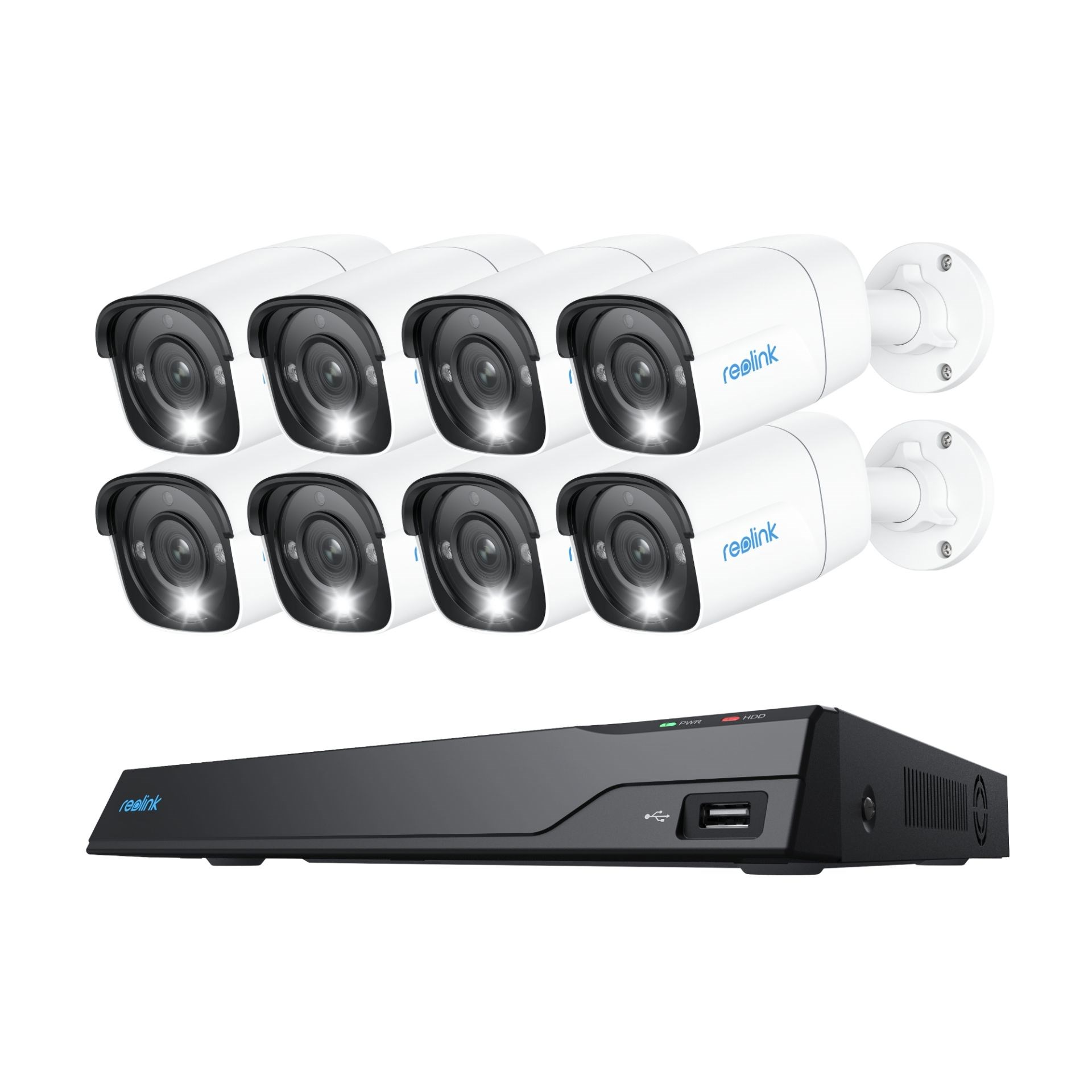 REOLINK bezpečnostní kamerový set NVS16-12MB8, RLK16-1200B8, 12MP, 8x Kamera, 4TB 6975253986743 Reolink
