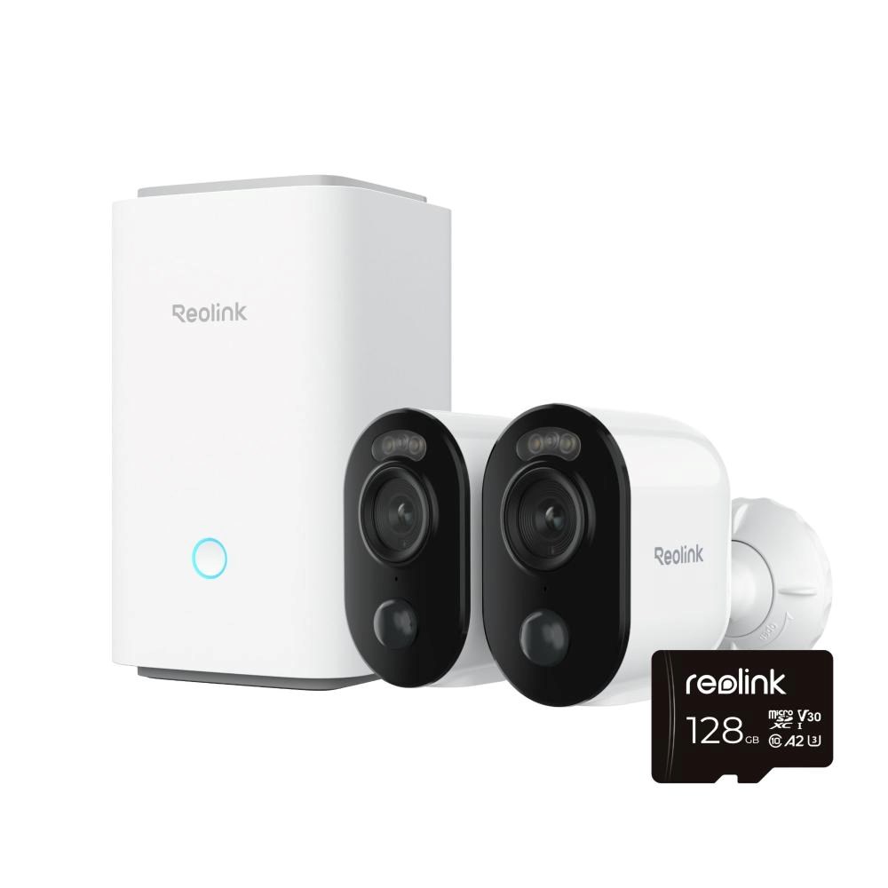 REOLINK Home Hub, 2x Argus Series B310 + 128GB microSD karta 6976930224783 Reolink