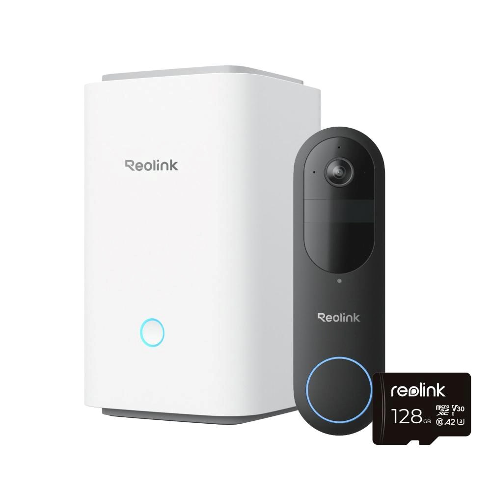 REOLINK bezpečnostní video zvonek D340B + Hub 1 + 128GB microSD 6976930224790 Reolink