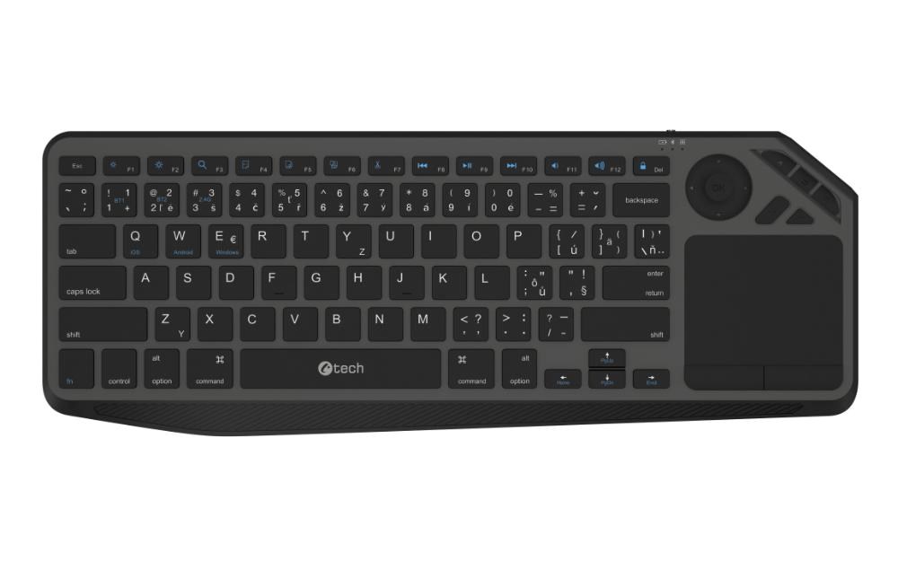 Klávesnica C-TECH WLTK-02, Dual, Touchpad C-Tech