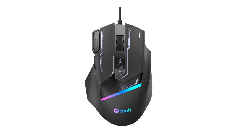 Herná myš C-TECH Zyra (GM-16), 7200 DPI, RGB, USB C-Tech