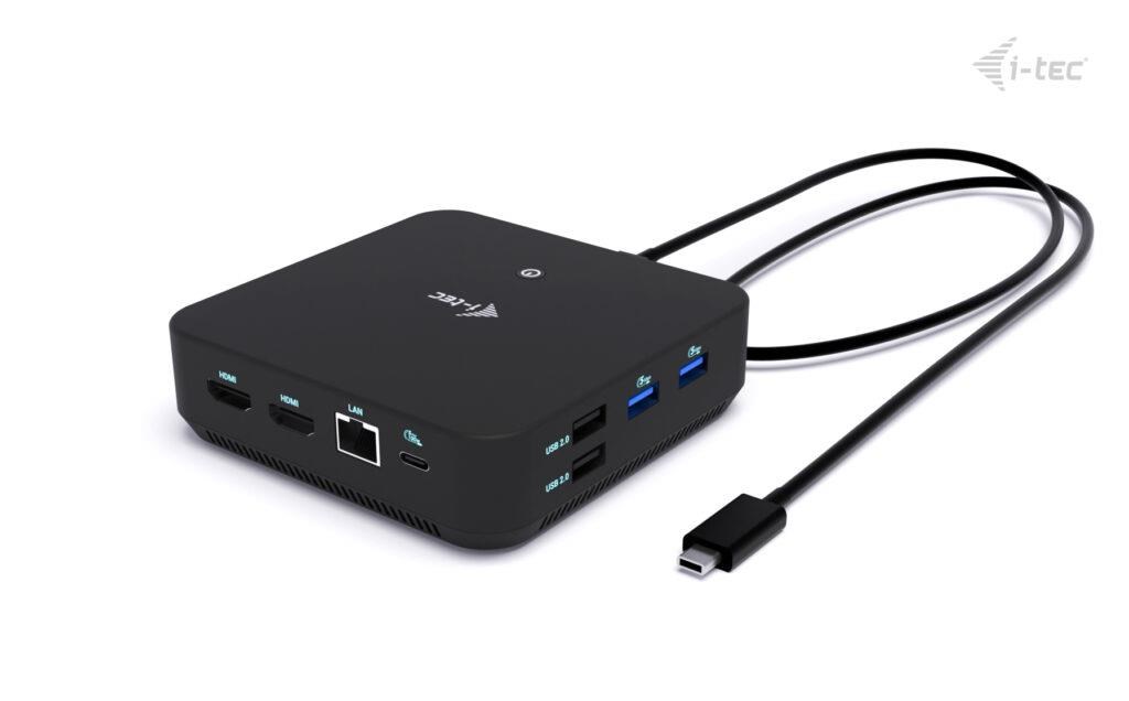 i-tec USB-C DP Dual HDMI Docking Station, Power Delivery 100W C31TRIPLEVIDEODPPRO I-Tec