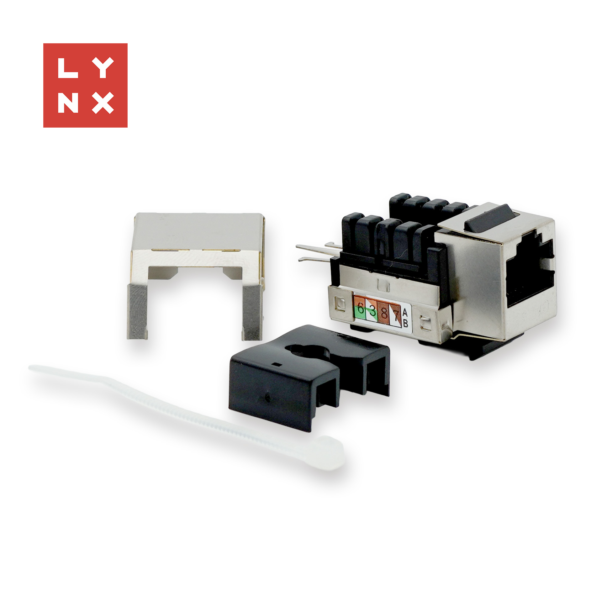 LYNX keystone STP Cat5e, 90 stp., bílý LX-KST-90-CAT5E-STP LYNX CS
