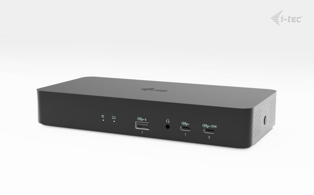 i-tec Universal Intelligent Dual Display Docking Station, Power Delivery 100W CAINTGDUAL4KDOCPD I-Tec