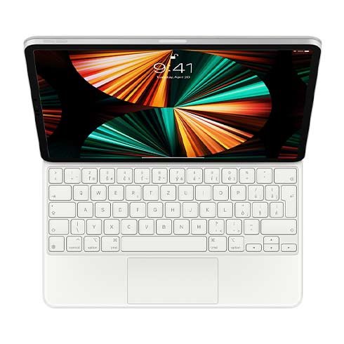 Apple Magic Keyboard pre iPad Pro 12.9" (3. - 6. generácie) a iPad Air 13" (M3,M2) - Slovenská - Biela MJQL3SL-A