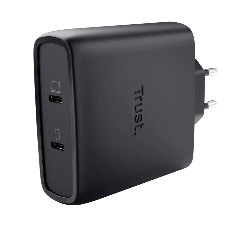TRUST MAXO 100W 2P USB-C GAN CHARGER BLK 25527 Trust