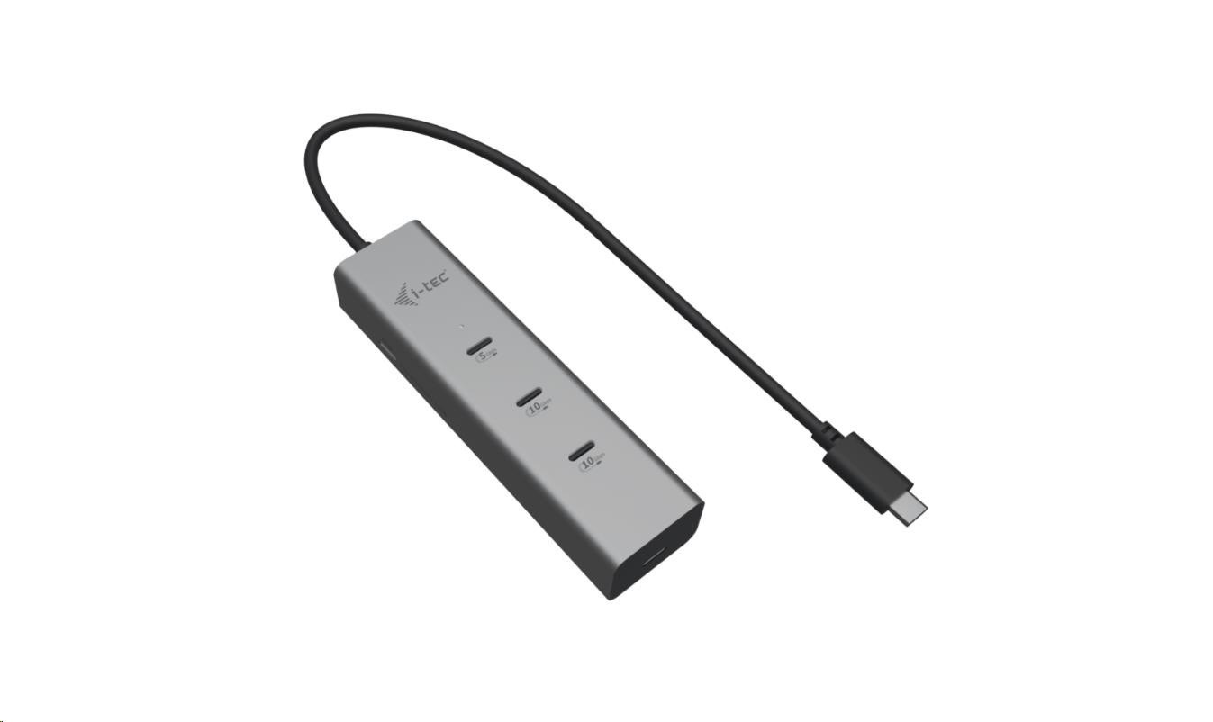 i-tec USB-C Charging Metal HUB 5port s USB-C video 8K, Power Delivery 85W C31HUBMETAL8KPDPRO I-Tec