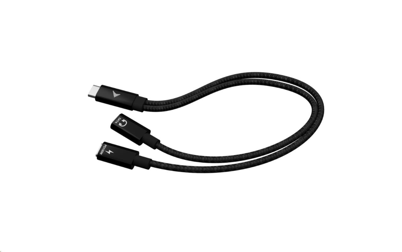 i-tec USB-C Cable Splitter Audio/Data, Power Delivery 100W C31DUALSPLITTERCBLPD I-Tec
