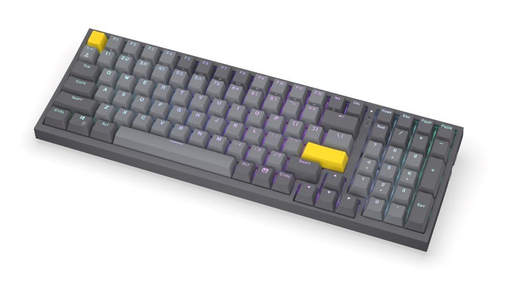 Endorfy herní klávesnice Celeris 1800, bezdrátová, yellow switch, mechanická, US layout, RGB EY5A124