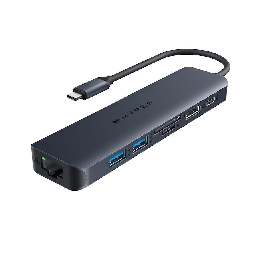 Hyper® EcoSmart™ Gen.2 USB-C 7-in-1 Hub 100W PD Pass-thru HY-HD4003GL NoName