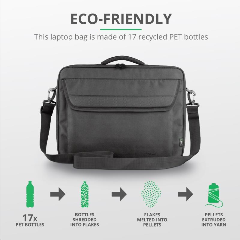 TRUST ATLANTA LAPTOP BAG 15.6'' ECO 24189 Trust