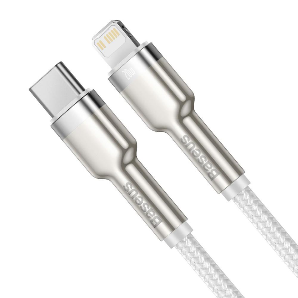 Baseus Dátový kábel Cafule USB-C/Lightning PD 20W 1m biely 6953156202078 NoName