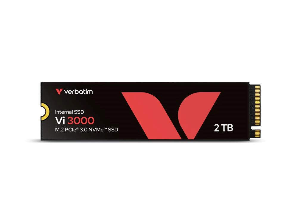 VERBATIM SSD Vi3000 Internal PCIe NVMe M.2 SSD 2TB , W 3000/ R 3300 MB/s 49376 Verbatim