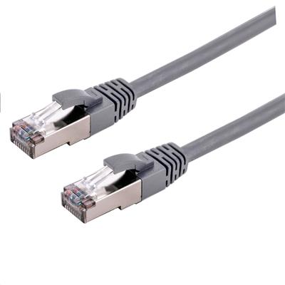 Kábel C-TECH patchcord Cat6a, S/FTP, sivý, 1m CB-PP6A-1 C-Tech