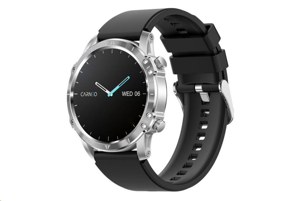CARNEO Adventure HR+ 2nd Gen/Silver/Šport Band/Black 8588009299165 Carneo