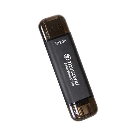 TRANSCEND SSD ESD310C 512GB, External SSD, ESD310C, USB 10Gbps, Type C/A TS512GESD310C Transcend