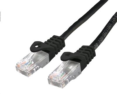 Kábel C-TECH patchcord Cat6, UTP, čierny, 5m CB-PP6-5BK C-Tech