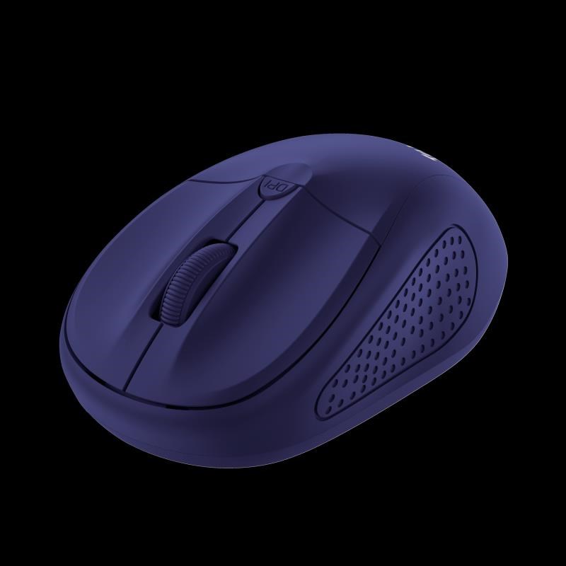 TRUST Primo/Kancelárska/Optická/1 600 DPI/Bezdrôtová USB/Modrá 24796 Trust