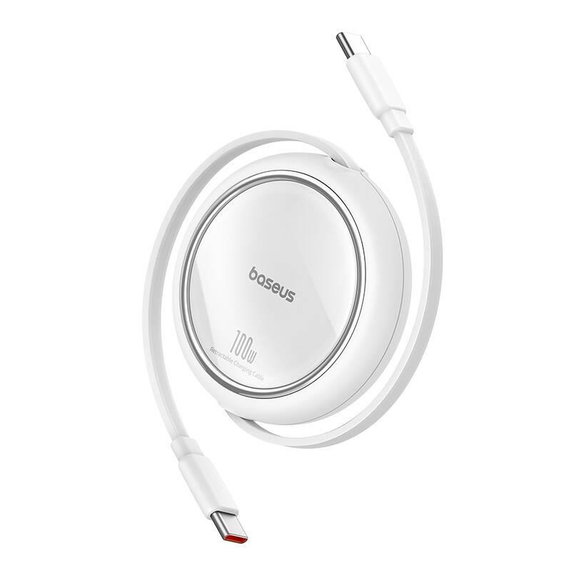 Baseus Dátový kábel Free2Pull mini USB-C/USB-C 1,5m 100W biely 6932172668587 NoName