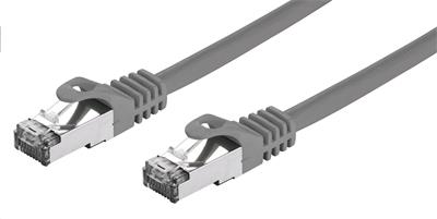 Kábel C-TECH patchcord Cat7, S/FTP, sivý, 1m CB-PP7-1 C-Tech