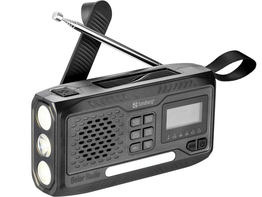 Sandberg Survivor All-in-1 DAB Radio 4500 mAh, multifunkčné outdoorové rádio, čierne 421-17 NoName