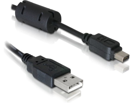 Delock KABEL USB 2.0 mini typ Olympus 12pin délka 1m 82417 DeLock