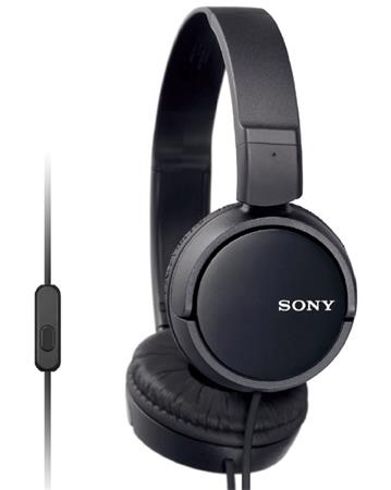 SONY MDR-ZX110AP Uzavřená sluchátka na uši - Black MDRZX110APB.CE7 Sony