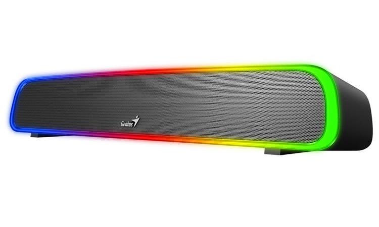 Genius USB SoundBar 200BT, Reproduktor, soundbar, 4W, RGB podsvícení, Bluetooth, 3,5mm jack, USB, černý 31730045400