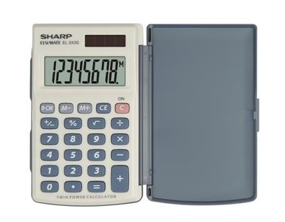 Platinet SHARP CALCULATOR HANDHELD BOX EL243S SH-EL243S