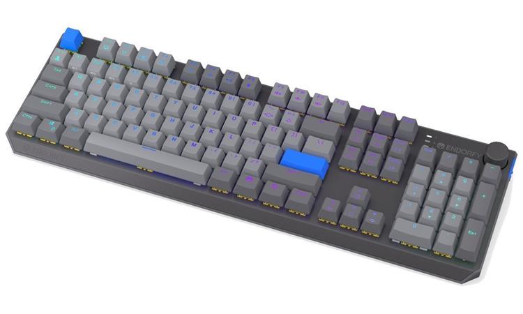 Endorfy Thock V2 Wireless US Klávesnice, herní, bezdrátová, mechanická, Endorfy Yellow,US layout,ARGB,hliníková,BT,2,4GHz USB,šedá EY5A129