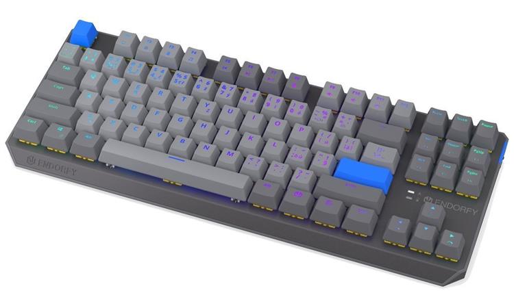 Endorfy Thock V2 TKL Wireless Klávesnice,herní,bezdrátová,mechan.,Endorfy Yellow,CZ/SK layout,TKL,ARGB,hliník.,BT,2,4GHz USB,šedá EY5C018