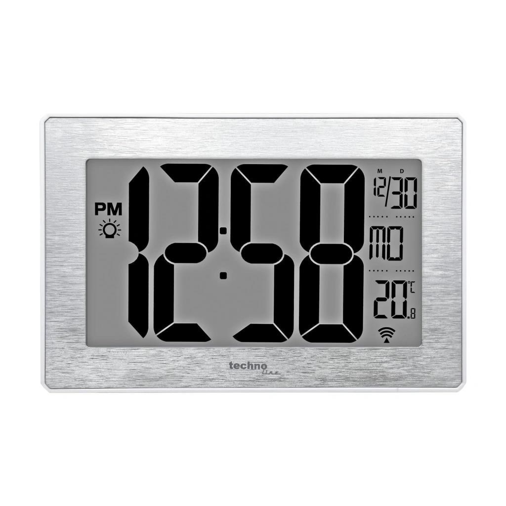 Hodiny TechnoLine WS 8019, stříbrné Technoline