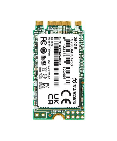 TRANSCEND SSD 425S 250GB, M.2 2242 SSD, SATA3 B+M Key, TLC TS250GMTS425S Transcend