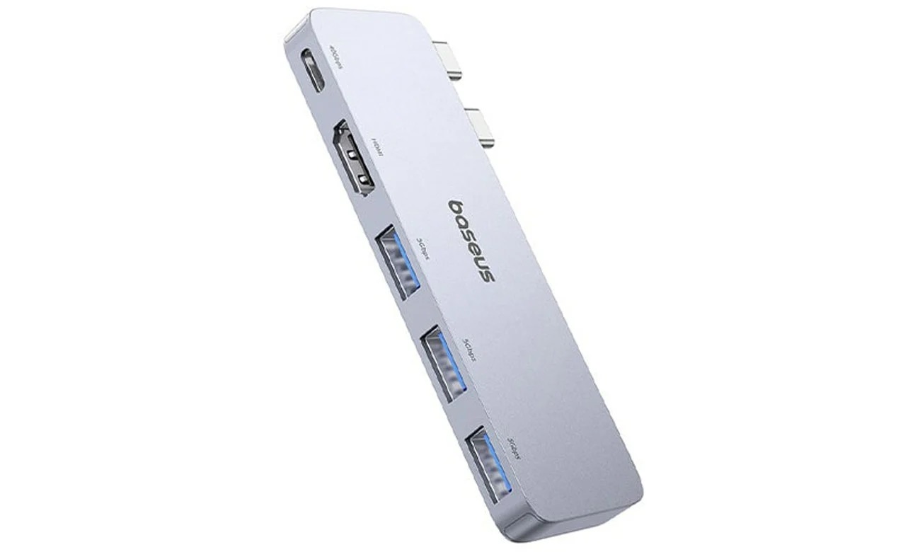 Baseus Dokovacia stanica Ultra Joy 5v1 (USB-C PD, 3xUSB 3.0, HDMI) sivá 6932172657727 NoName