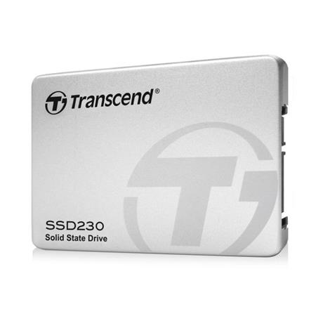 TRANSCEND SSD230S 512GB SSD disk 2.5'' SATA III, 3D TLC, Aluminium casing, 560MB/s R, 500MB/s W, stříbrný TS512GSSD230S Transcend