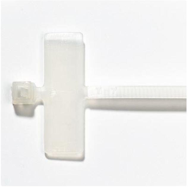 Sťahovací pásik s popisovateľným štítkom 2,4x103mm, biely, 100ks 84507032 Solarix