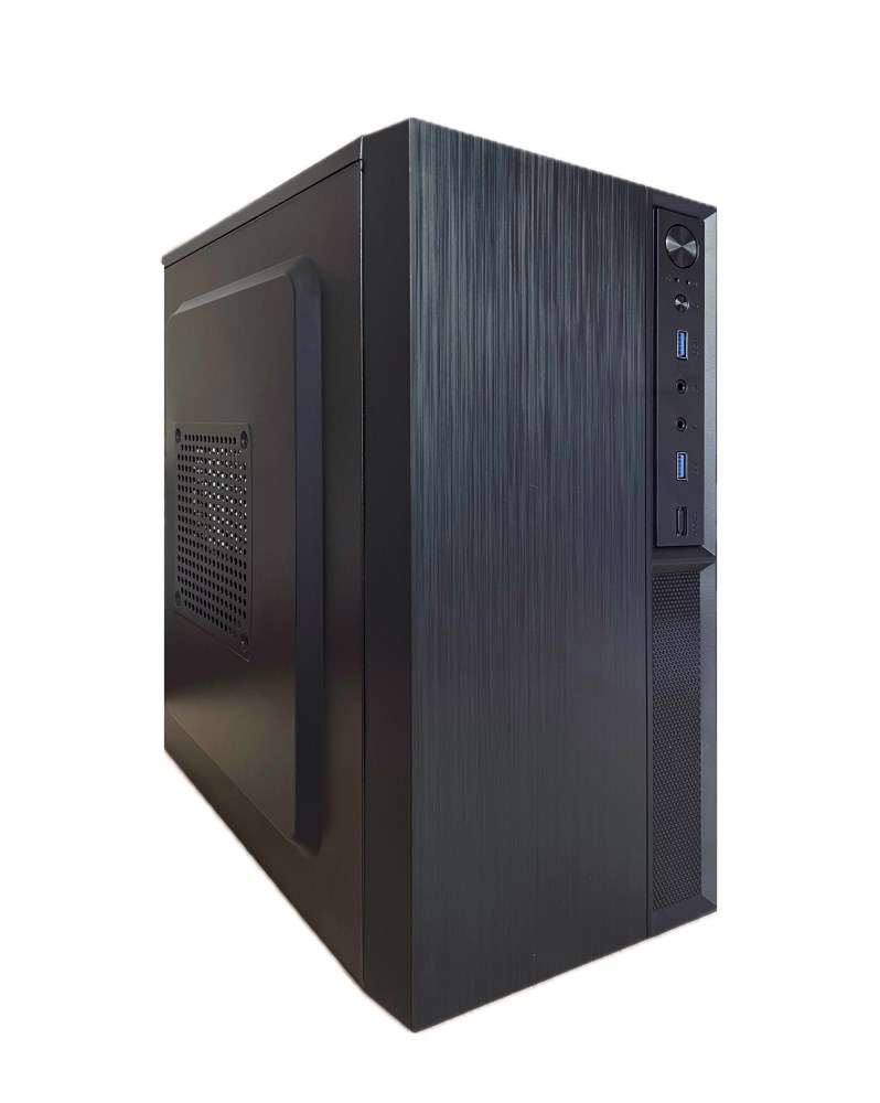 EUROCASE skříň MC MF-320B, Micro Tower, 1xUSB-C, 2xUSB 3.0, 2x audio, bez zdroje MC MF-320B USB-C Eurocase