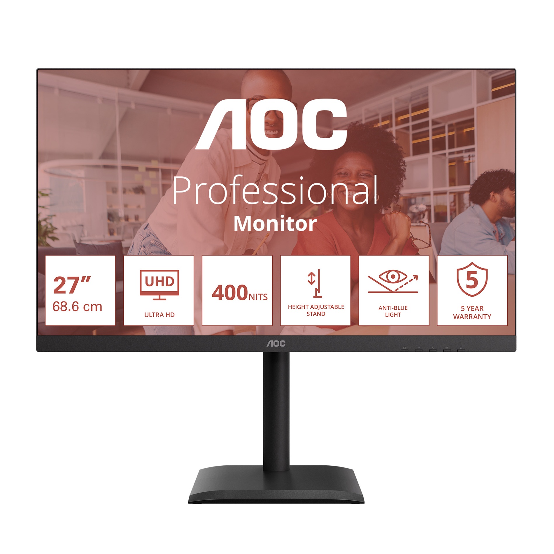 27'' LED AOC U27E4CV