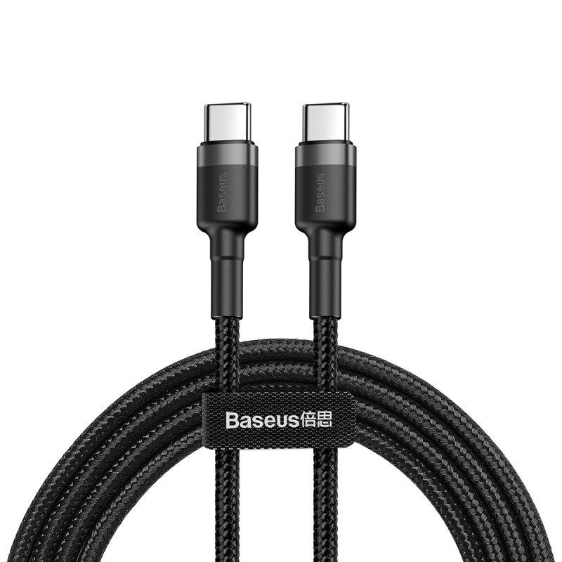 Baseus CATKLF-GG1 Cafule Kábel USB-C 60W 1m Gray/Black 6953156285200 NoName
